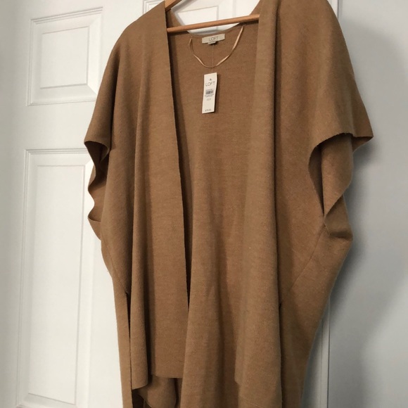 LOFT Sweaters - LOFT Camel Poncho